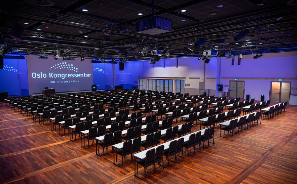 Main congress hall at Oslo Kongressenter